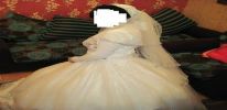 فستان زفاف تركى اوف وايت للايجار