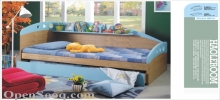 سرير لطفلين اسفل بعضهما100×200 سم ،بالإضافة لرف، مواصفات اوروبية، قشرة خشب طبيعي
