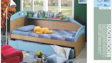 سرير لطفلين 100×200 سم ،بالإضافة لرف، مواصفات اوروبية، قشرة خشب طبيعي